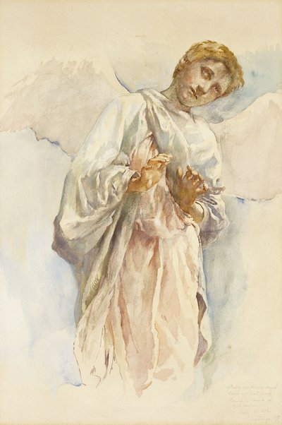 Angelo adorante - Studio per il murale dell