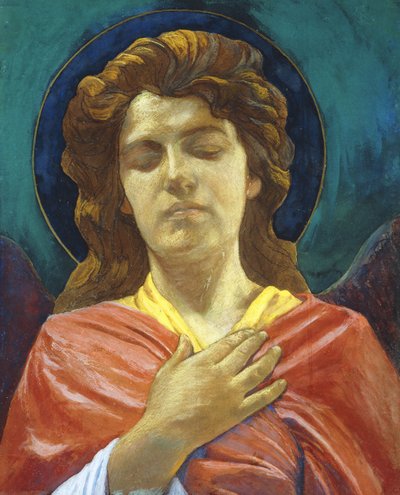 Testa di un angelo da John La Farge or Lafarge