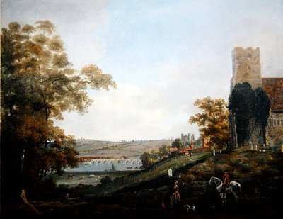 Rochester dalle rive del Medway da John Laporte
