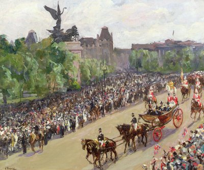 Una Processione di Stato, Hyde Park Corner da John Lavery