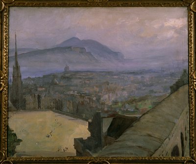 Una Veduta di Edimburgo dal Castello, guardando attraverso l