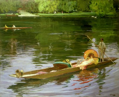 Scena di Canottaggio a Maidenhead da John Lavery