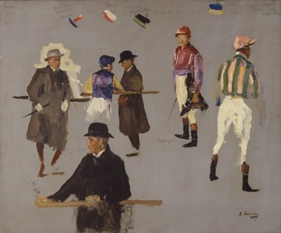 Fantini e proprietari a Epsom da John Lavery