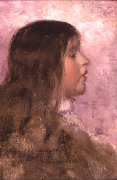 Schizzo della testa di un bambino da John Lavery