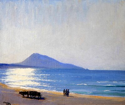 La spiaggia, Tangeri da John Lavery