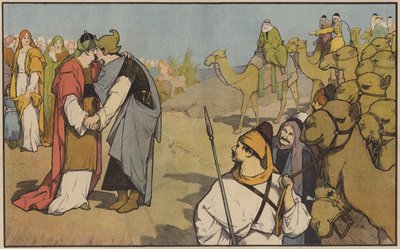 Esaù accoglie Giacobbe nel suo paese da John Lawson