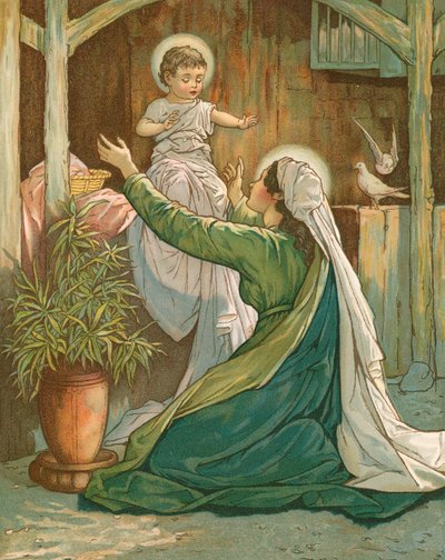 Maria che gioca con Gesù da John Lawson