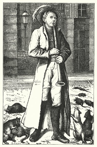 Poesia: Il pifferaio magico di Hamelin da John Lawson