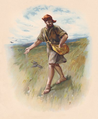 Il seminatore (litografia a colori) da John Lawson