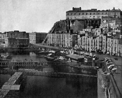 Santa Lucia a Napoli, foto di John Lawson Stoddard (1850-1931) Viaggiatore e conferenziere, pubblicazione educativa per Chicago da John Lawson Stoddard