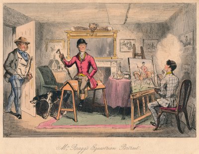 Ritratto equestre del signor Bragg da John Leech, Hablot Knight Browne