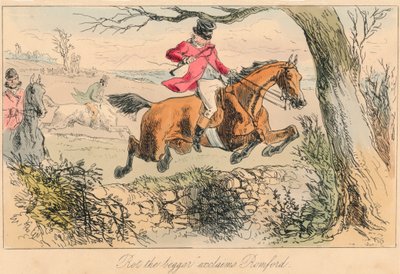 Rot il mendicante esclama Romford da John Leech, Hablot Knight Browne