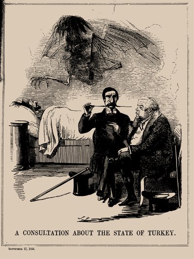 Una Consultazione sullo Stato della Turchia. Punch, 17 settembre 1853, 1853 da John Leech