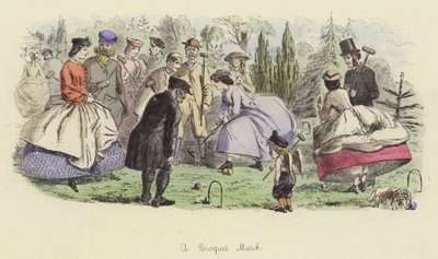 Una partita di croquet da John Leech