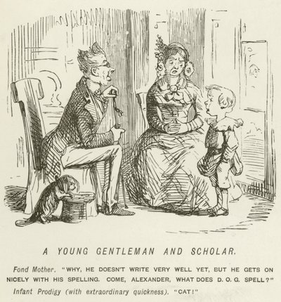 Un Giovane Gentiluomo e Studioso da John Leech