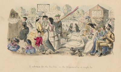 Un sostituto per il mare; o, Il Serpentine come potrebbe essere da John Leech