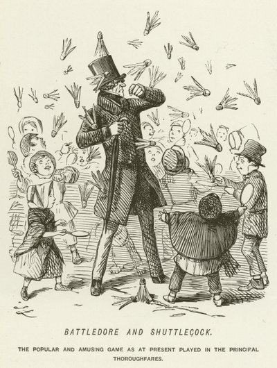 Battledore e Shuttlecock da John Leech