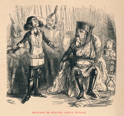 Bertrand de Gourdon davanti a Riccardo da John Leech