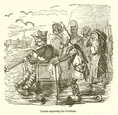 Canuto rimprovera i suoi cortigiani da John Leech