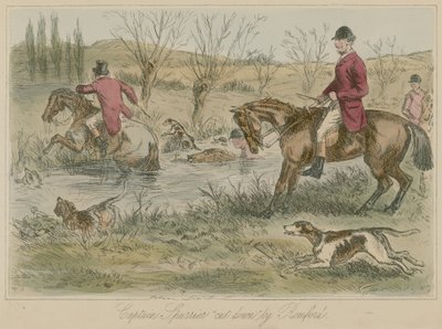 Il capitano Spurrier abbattuto da Romford da John Leech