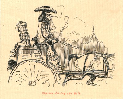 Carlo che guida nel Mall, 1897 da John Leech