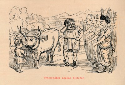 Cincinnato scelto come dittatore, 1852 da John Leech