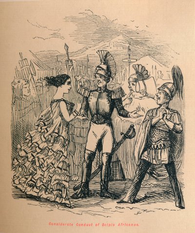 Condotta premurosa di Scipione Africano, 1852 da John Leech
