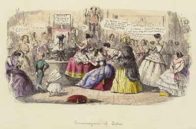 Conversazione di signore da John Leech