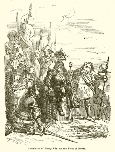 Incoronazione di Enrico VII sul campo di battaglia da John Leech