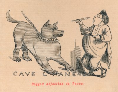 Obiezione ostinata alle tasse, 1852 da John Leech