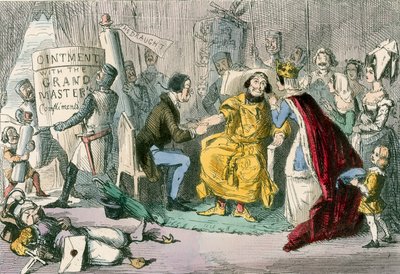 Il braccio di Edoardo nelle mani dei suoi consiglieri medici da John Leech