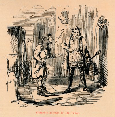 Arrivo di Edward alla Torre, c. 1860 da John Leech