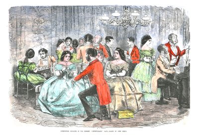 Cacciatori di volpi che si ristorano nei giorni degenerati presenti, c1856 da John Leech
