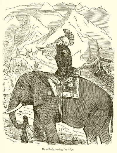 Annibale attraversa le Alpi da John Leech
