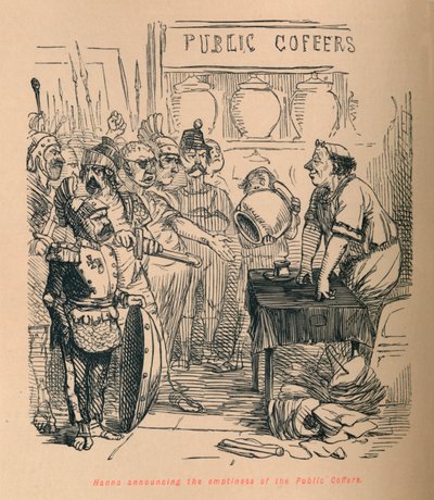 Annuncio di Hanno sulla vuotezza delle casse pubbliche da John Leech