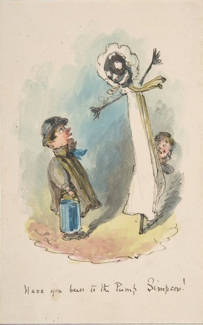 Sei stato alla pompa, Simpson, 1837-64 da John Leech