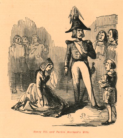 Enrico VII e la moglie di Perkin Warbeck, 1897 da John Leech