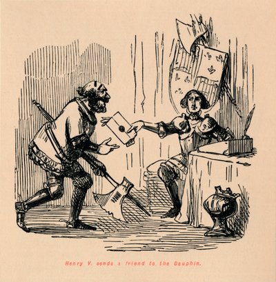 Enrico V invia un amico al Delfino da John Leech