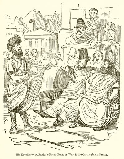 Sua Eccellenza Q. Fabio offre pace o guerra al Senato Cartaginese da John Leech