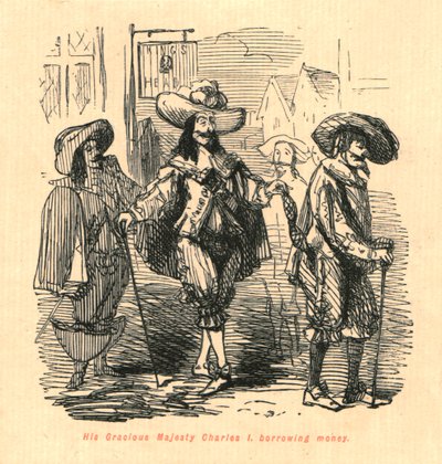 Sua Graziosa Maestà Carlo I, che prende in prestito denaro da John Leech