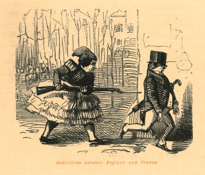 Ostilità tra Inghilterra e Francia, 1897 da John Leech