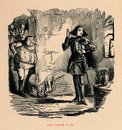 Joan che lo prova da John Leech