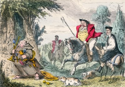 Re Enrico VIII a caccia di monaci da John Leech