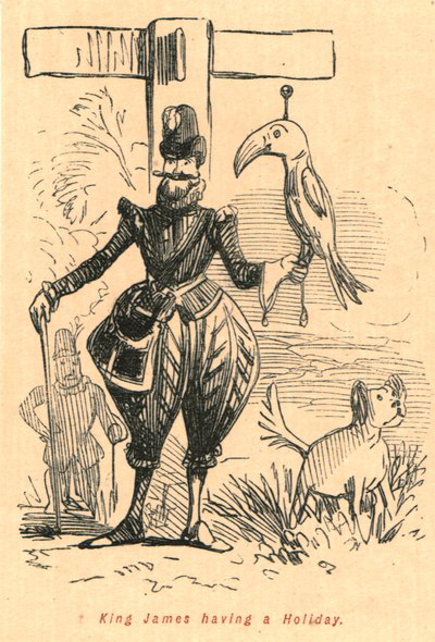 Re Giacomo in vacanza, 1897 da John Leech
