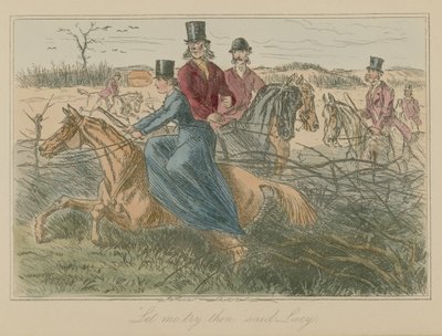Lasciami provare allora disse Lucy da John Leech