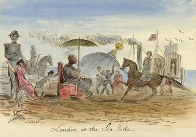 Londra al mare, pub.1844 da John Leech