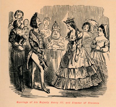 Matrimonio di Sua Maestà Enrico III ed Eleonora di Provenza, c1860 da John Leech
