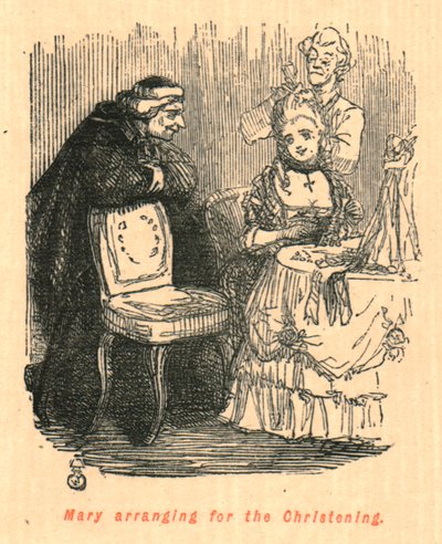Maria che organizza il battesimo, 1897 da John Leech