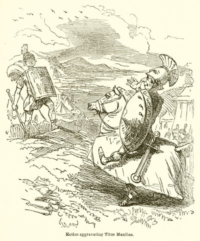 Metius che aggrava Tito Manlio da John Leech