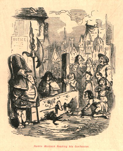 Perkin Warbeck legge la sua confessione, 1897 da John Leech